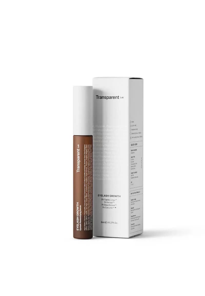 Transparent Lab Eyelash Redensifying серум за раст на трепки и веѓи без хормони 8ml 2