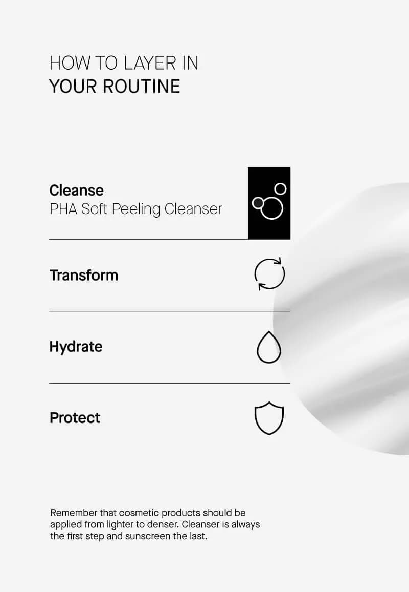 TRANSPARENT Lab PHA Soft Peeling Cleanser 150ml 4