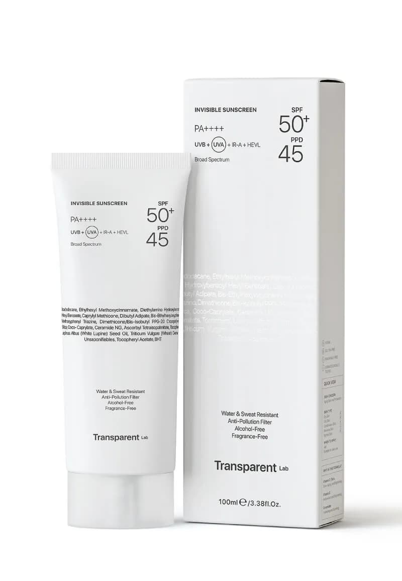 TRANSPARENT Lab Invisible Sunscreen SPF50+ 100ml 2