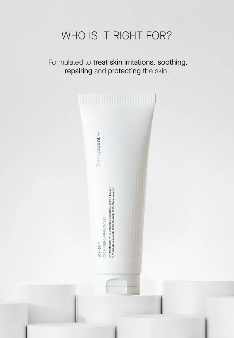 TRANSPARENT Lab Zi-K Cica Repairing Balm 100ml 4