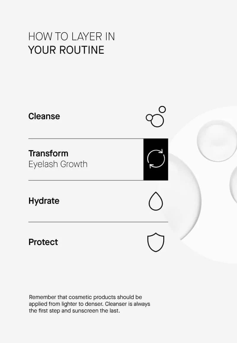 Transparent Lab Eyelash Redensifying серум за раст на трепки и веѓи без хормони 8ml 4