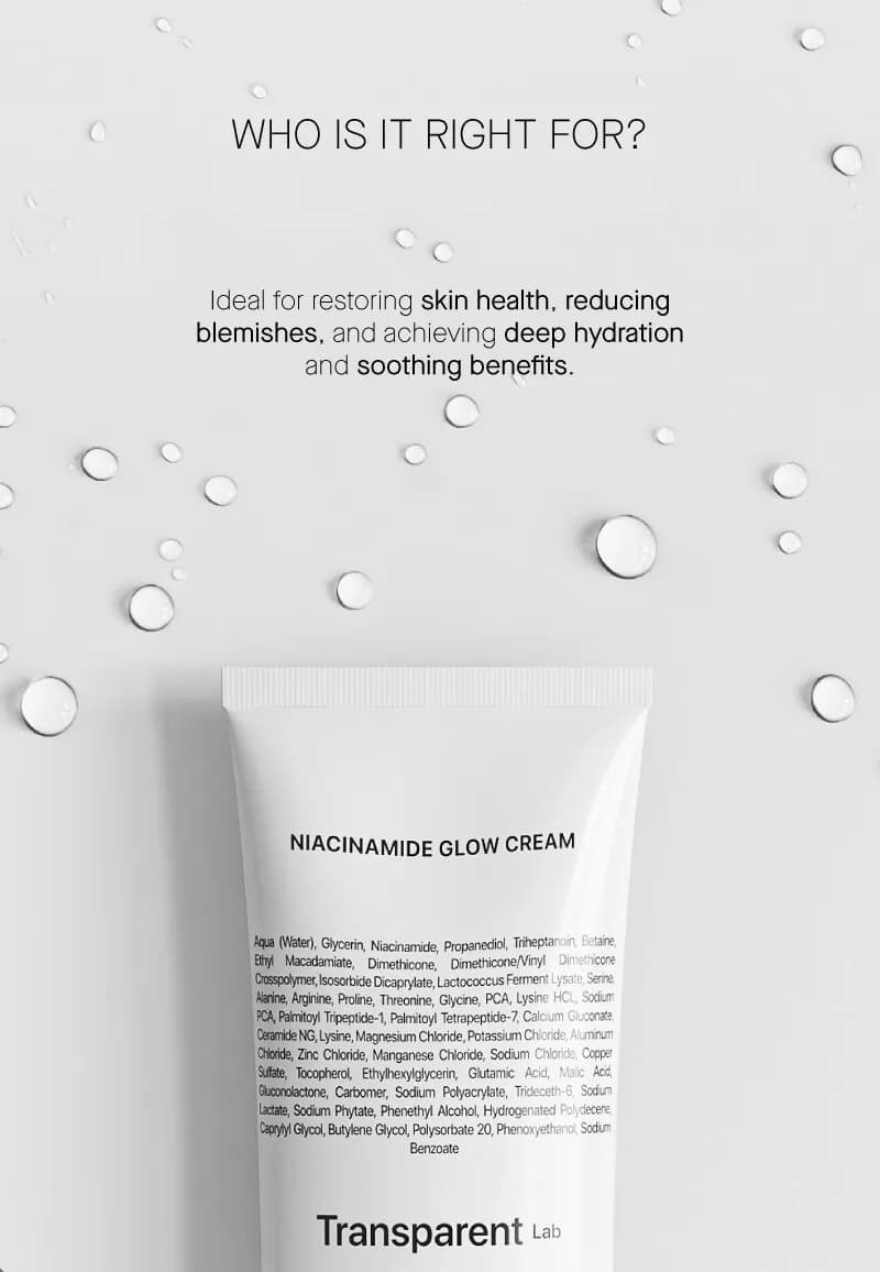 TRANSPARENT Lab Niacinamide Glow Cream 50ml 4