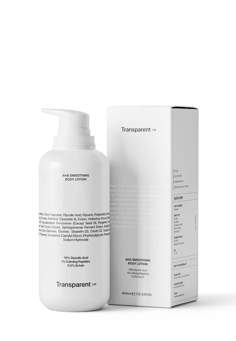 TRANSPARENT Lab AHA Smoothing Body Lotion 400ml 2